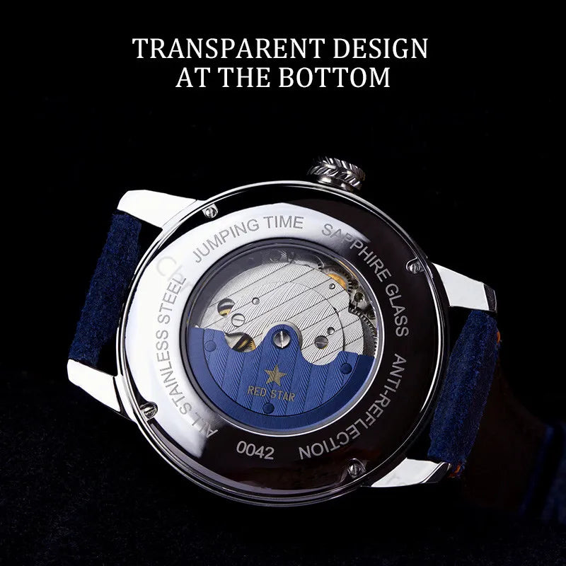 SEAKOSS Seagull 1963 One Hands Automatic Mechanical Watch China Aviation Pilots Wristwatches Sapphire Luminous Clock