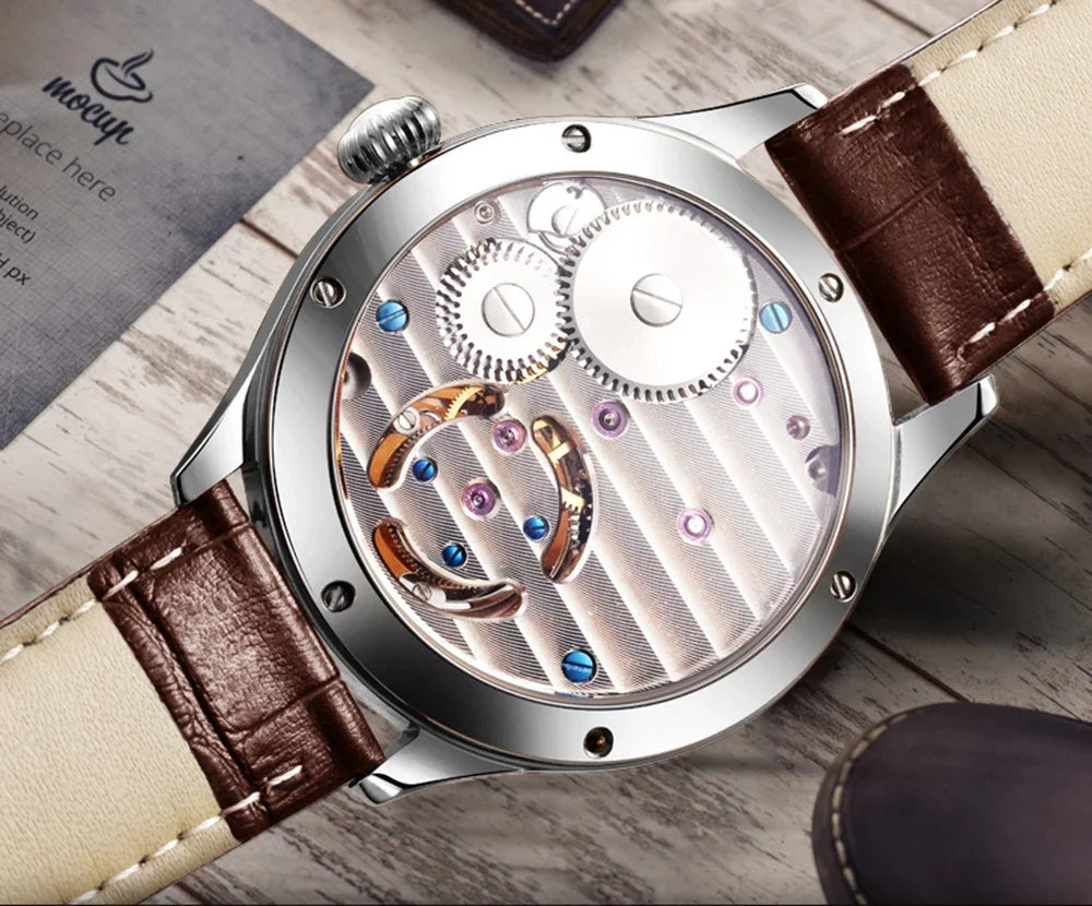 SEAKOSS Mechanical Men's Luxury WrisWatches Male Tourbillon Skeleton Hollow Watch Sapphire Waterproof Clock Support Dropshipping