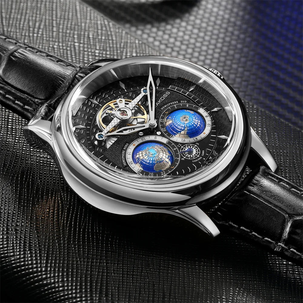 Seakoss OrbitaX 24H — Dual Globe Tourbillon Watch