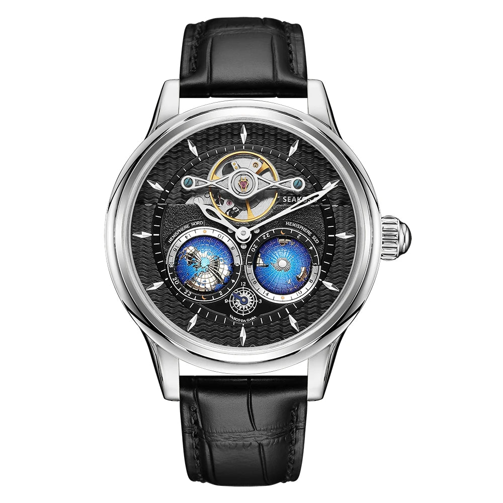 Seakoss OrbitaX 24H — Dual Globe Tourbillon Watch