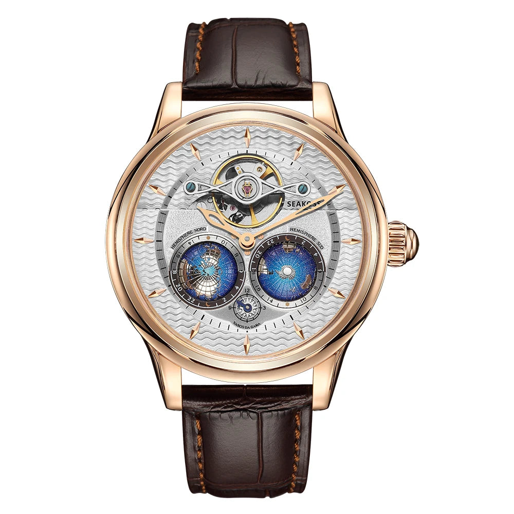 Seakoss OrbitaX 24H — Dual Globe Tourbillon Watch