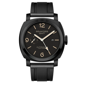 SEAKOSS 100m Diving Men GMT Automatic Mechanical Watches 1963 Clock Original Dual Time Zone Super Luminous Sapphire Wristwatches