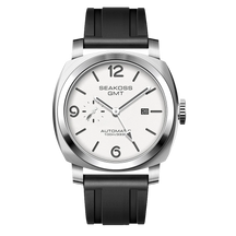 SEAKOSS 100m Diving Men GMT Automatic Mechanical Watches 1963 Clock Original Dual Time Zone Super Luminous Sapphire Wristwatches