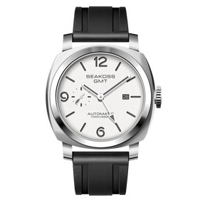 SEAKOSS 100m Diving Men GMT Automatic Mechanical Watches 1963 Clock Original Dual Time Zone Super Luminous Sapphire Wristwatches