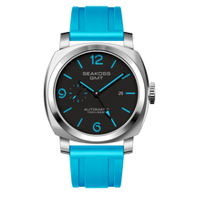 SEAKOSS 100m Diving Men GMT Automatic Mechanical Watches 1963 Clock Original Dual Time Zone Super Luminous Sapphire Wristwatches
