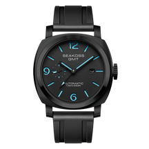 SEAKOSS 100m Diving Men GMT Automatic Mechanical Watches 1963 Clock Original Dual Time Zone Super Luminous Sapphire Wristwatches