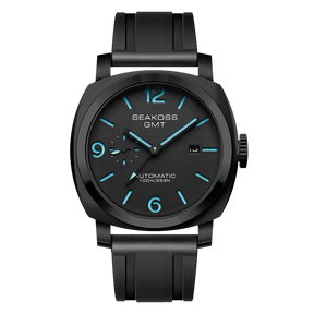 SEAKOSS 100m Diving Men GMT Automatic Mechanical Watches 1963 Clock Original Dual Time Zone Super Luminous Sapphire Wristwatches