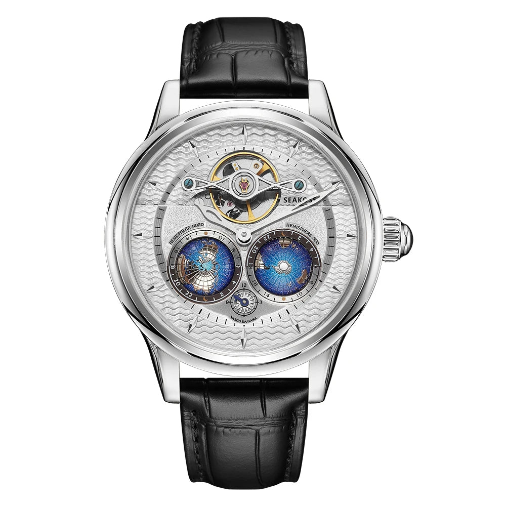 Seakoss OrbitaX 24H — Dual Globe Tourbillon Watch